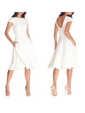 Dress The Population Livia Fit & Flare Dress white XS